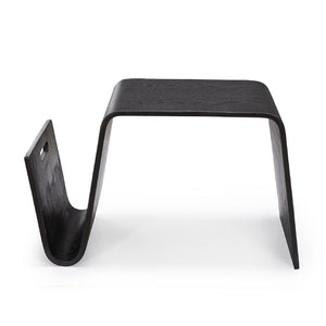 Manhattan Comfort Brookside Mid-Century Modern End Table Black ET001-BK
