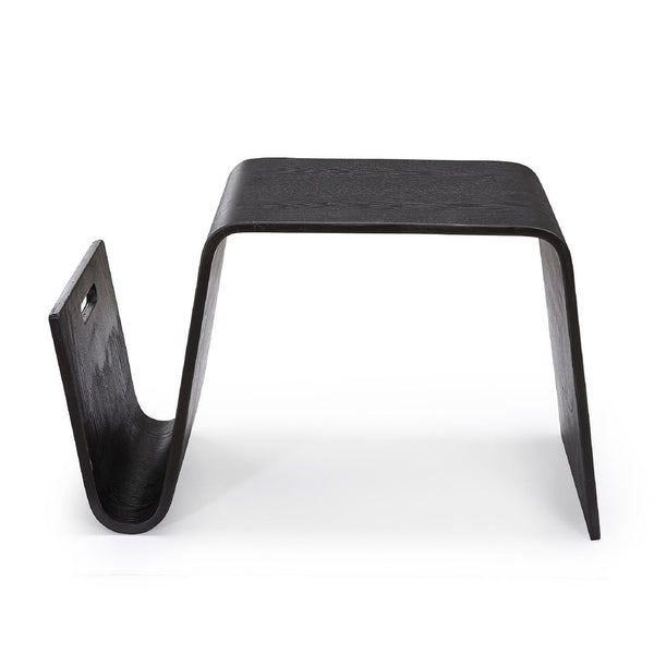 Manhattan Comfort Brookside Mid-Century Modern End Table Black ET001-BK