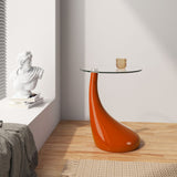 Manhattan Comfort Lava Modern Accent Table Orange ET003-OR