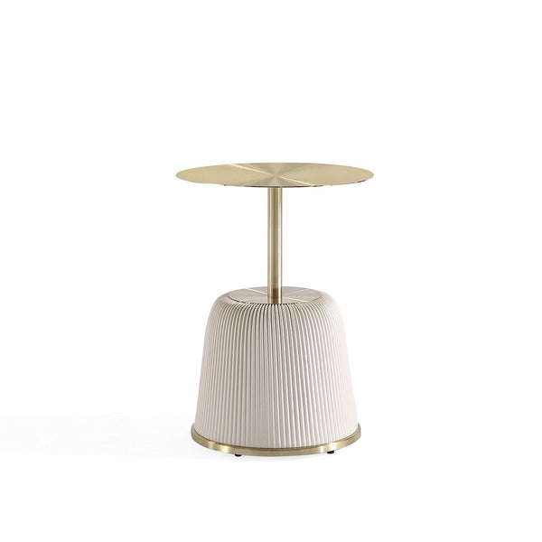 Anderson End Table 1.0 in Cream ET004-CR Manhattan Comfort