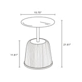 Anderson End Table 1.0 in Cream ET004-CR Manhattan Comfort