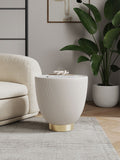 Anderson End Table 2.0 in Cream ET005-CR Manhattan Comfort