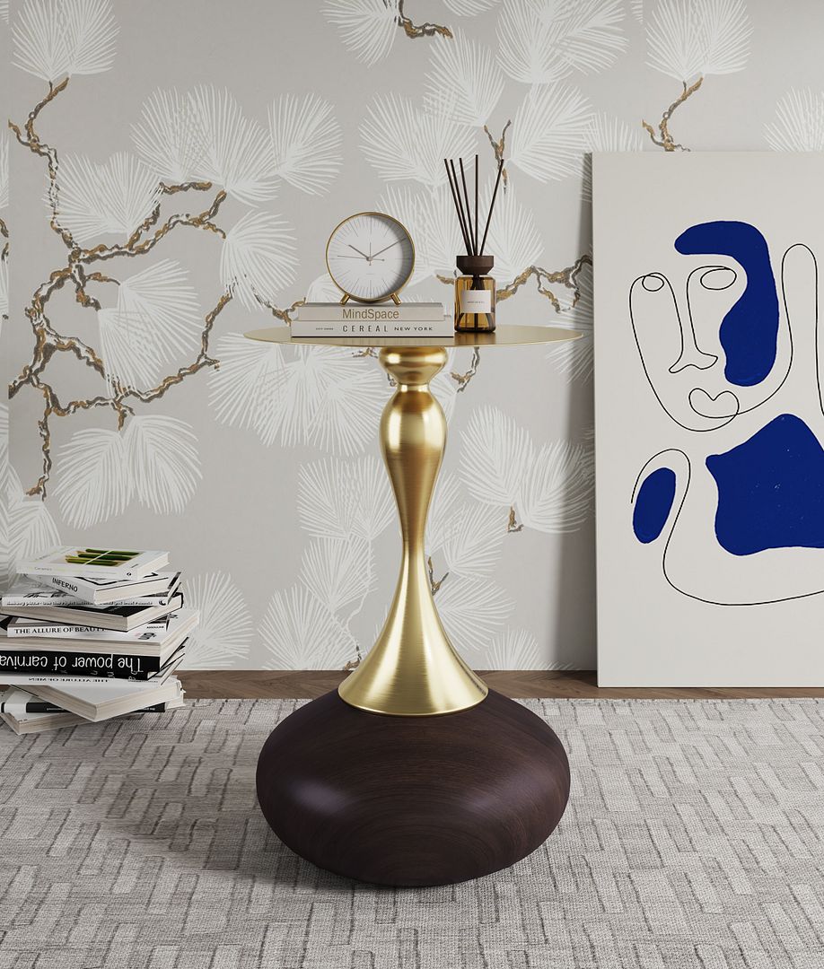 Patchin End Table in Brown ET006-BR Manhattan Comfort