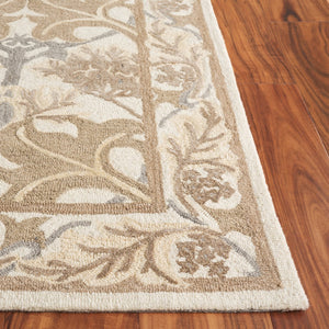 Safavieh Earthly Luxurious Hand-tufted Area Rug With Elegant Botanical Design For Sophisticated Living Spaces Ivory ,Grey 65% Wool,20% Cotton,15% Viscose Et205f-4