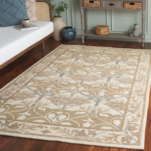Safavieh Earthly Luxurious Hand-tufted Area Rug With Elegant Botanical Design For Sophisticated Living Spaces Ivory ,Grey 65% Wool,20% Cotton,15% Viscose Et205f-4