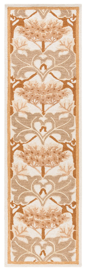 Safavieh Earthly Luxurious Hand-tufted Area Rug With Elegant Botanical Design For Sophisticated Living Spaces Ivory ,Brown 65% Wool,20% Cotton,15% Viscose Et205t-9