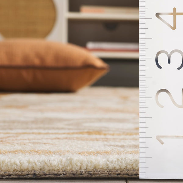 Safavieh Earthly Luxurious Hand-tufted Area Rug With Elegant Botanical Design For Sophisticated Living Spaces Ivory ,Brown 65% Wool,20% Cotton,15% Viscose Et205t-9