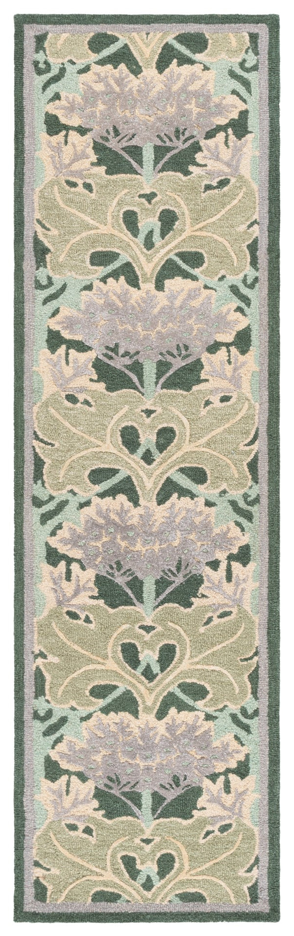 Safavieh Earthly Luxurious Hand-tufted Area Rug With Elegant Botanical Design For Sophisticated Living Spaces Sage ,Beige 65% Wool,20% Cotton,15% Viscose Et205w-4