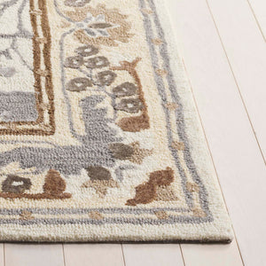 Safavieh Earthly Treasures Hand-tufted Runner Rug - Luxurious Wool Blend, Elegant Botanical Design For Home Decor Ivory ,Grey 65% Wool,20% Cotton,15% Viscose Et210f-5