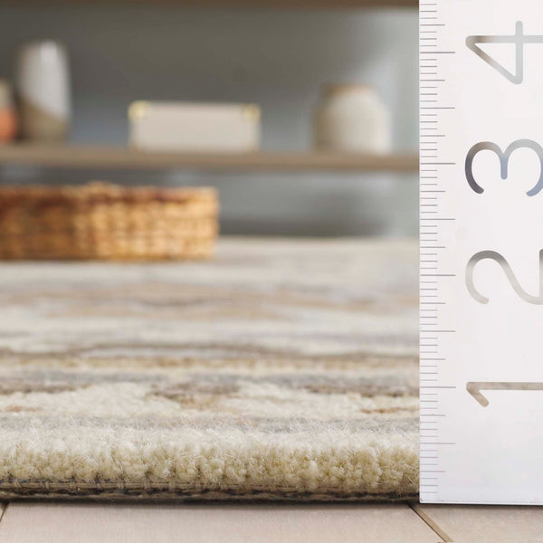 Safavieh Earthly Treasures Hand-tufted Area Rug - Elegant Transitional Design For Cozy Living Spaces Ivory ,Grey 65% Wool,20% Cotton,15% Viscose Et210f-6