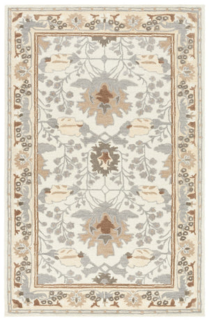 Safavieh Earthly Treasures Hand-tufted Area Rug - Elegant Transitional Design For Cozy Living Spaces Ivory ,Grey 65% Wool,20% Cotton,15% Viscose Et210f-6