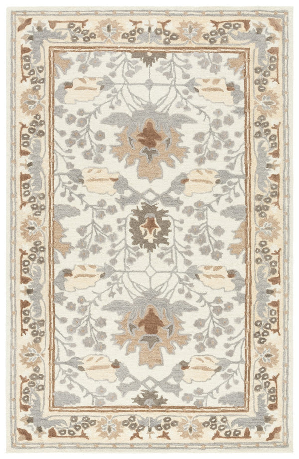 Safavieh Earthly Treasures Hand-tufted Area Rug - Elegant Transitional Design For Cozy Living Spaces Ivory ,Grey 65% Wool,20% Cotton,15% Viscose Et210f-6