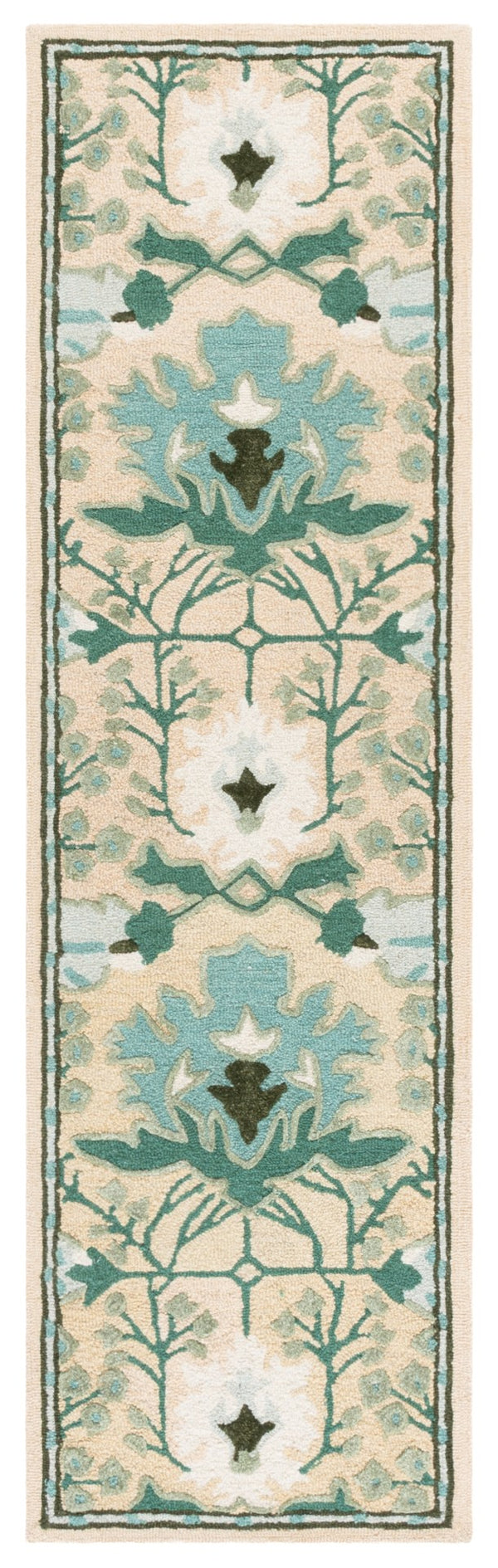 Safavieh Earthly Treasures Hand-tufted Area Rug - Elegant Transitional Design For Cozy Living Spaces Sage ,Beige 65% Wool,20% Cotton,15% Viscose Et210w-6