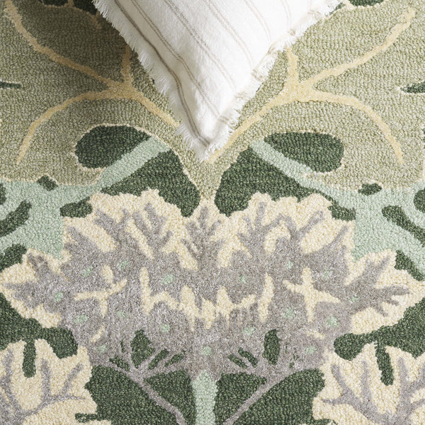 Safavieh Earthly Treasures Hand-tufted Runner Rug - Luxurious Wool Blend, Elegant Botanical Design For Home Decor Sage ,Beige 65% Wool,20% Cotton,15% Viscose Et210w-5