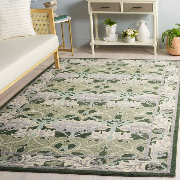 Safavieh Earthly Treasures Hand-tufted Area Rug - Elegant Transitional Design For Cozy Living Spaces Sage ,Beige 65% Wool,20% Cotton,15% Viscose Et210w-6