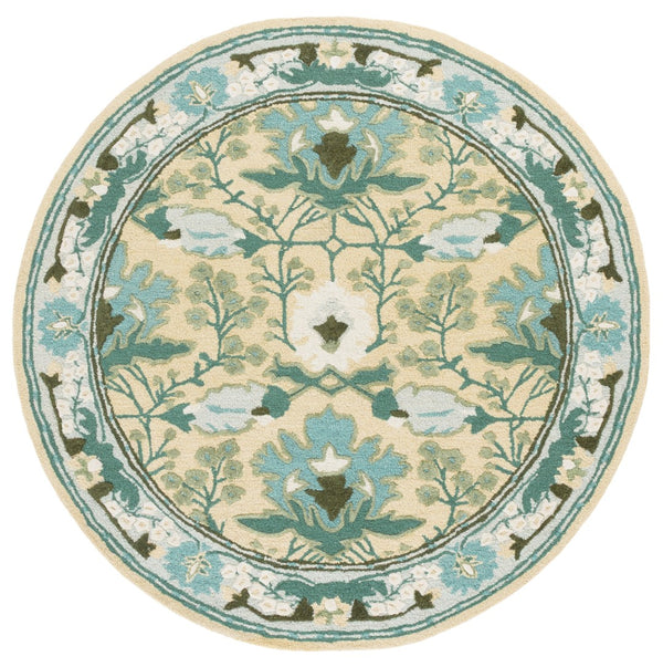 Safavieh Earthly Treasures Hand-tufted Area Rug - Elegant Transitional Design For Cozy Living Spaces Sage ,Beige 65% Wool,20% Cotton,15% Viscose Et210w-6