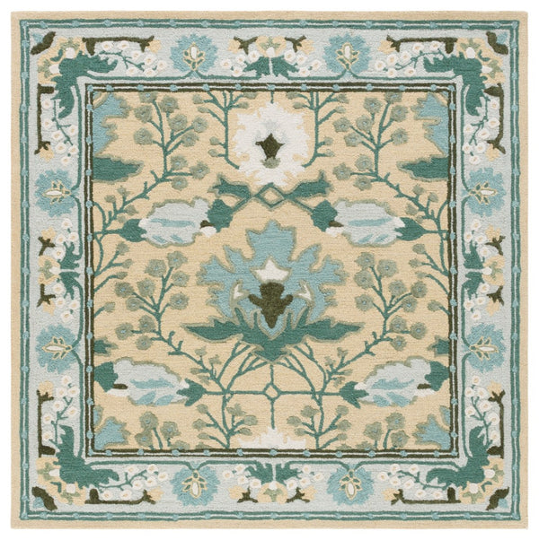 Safavieh Earthly Treasures Hand-tufted Area Rug - Elegant Transitional Design For Cozy Living Spaces Sage ,Beige 65% Wool,20% Cotton,15% Viscose Et210w-6