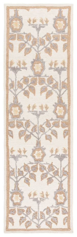 Safavieh Earthly Treasures Exquisite Transitional Area Rug - Hand-tufted Botanical Design For Elegant Home Decor Ivory ,Beige 65% Wool,20% Cotton,15% Viscose Et215a-4