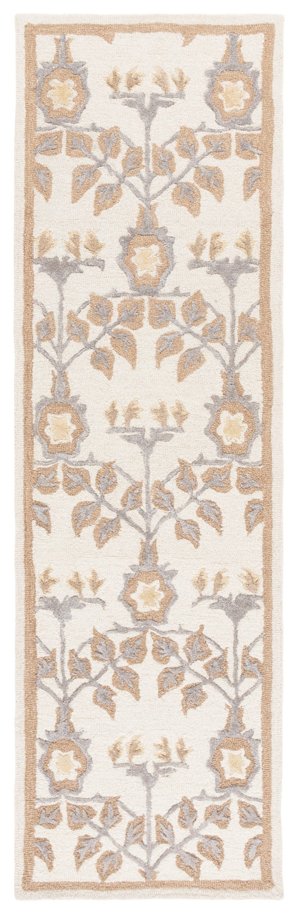 Safavieh Earthly Treasures Exquisite Transitional Area Rug - Hand-tufted Botanical Design For Elegant Home Decor Ivory ,Beige 65% Wool,20% Cotton,15% Viscose Et215a-4