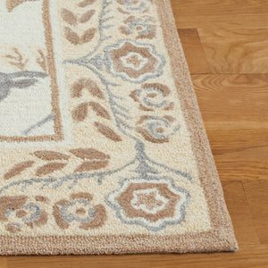 Safavieh Earthly Treasures Exquisite Transitional Area Rug - Hand-tufted Botanical Design For Elegant Home Decor Ivory ,Beige 65% Wool,20% Cotton,15% Viscose Et215a-4