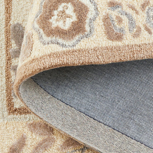 Safavieh Earthly Treasures Exquisite Transitional Area Rug - Hand-tufted Botanical Design For Elegant Home Decor Ivory ,Beige 65% Wool,20% Cotton,15% Viscose Et215a-4