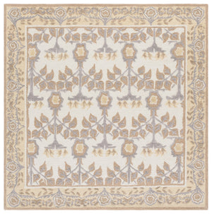Safavieh Earthly Treasures Exquisite Transitional Area Rug - Hand-tufted Botanical Design For Elegant Home Decor Ivory ,Beige 65% Wool,20% Cotton,15% Viscose Et215a-4
