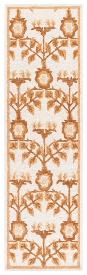 Safavieh Earthly Treasures Exquisite Transitional Area Rug - Hand-tufted Botanical Design For Elegant Home Decor Ivory ,Brown 65% Wool,20% Cotton,15% Viscose Et215t-6