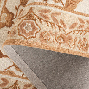 Safavieh Earthly Treasures Exquisite Transitional Area Rug - Hand-tufted Botanical Design For Elegant Home Decor Ivory ,Brown 65% Wool,20% Cotton,15% Viscose Et215t-6