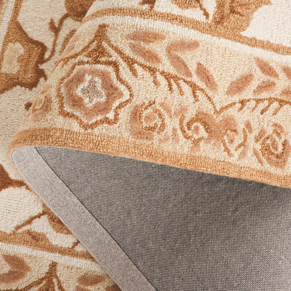Safavieh Earthly Treasures Exquisite Transitional Area Rug - Hand-tufted Botanical Design For Elegant Home Decor Ivory ,Brown 65% Wool,20% Cotton,15% Viscose Et215t-6