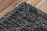 Rizzy Etchings ETC101 Hand Tufted Transitional Wool Rug Black 8'6" x 11'6"