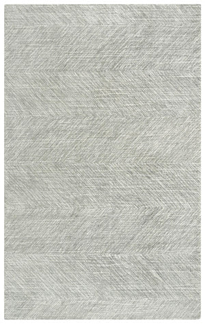 Rizzy Etchings ETC104 Hand Tufted Transitional Wool Rug Gray 8'6" x 11'6"