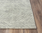 Rizzy Etchings ETC104 Hand Tufted Transitional Wool Rug Gray 8'6" x 11'6"