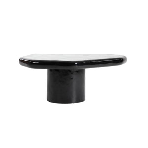 Lh Imports Eternal Black Coffee Table - Sleek Gloss Finish, Nesting Design, Versatile Décor Fit For Your Home Black Concrete,Gloss Finish Ete032
