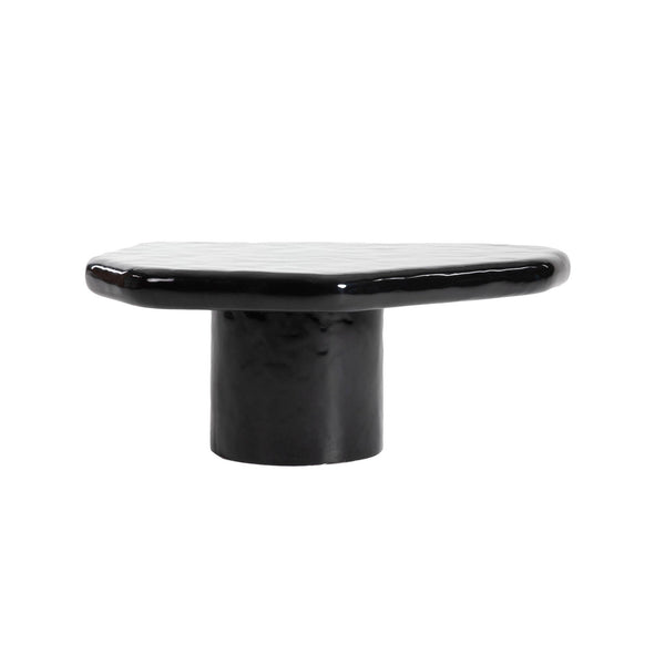 Lh Imports Eternal Black Coffee Table - Sleek Gloss Finish, Nesting Design, Versatile Décor Fit For Your Home Black Concrete,Gloss Finish Ete032