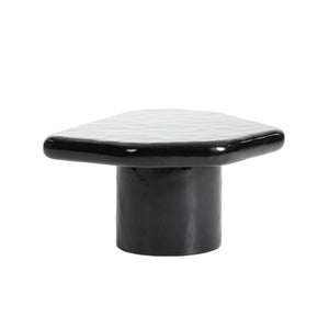 Lh Imports Eternal Black Coffee Table - Sleek Gloss Finish, Nesting Design, Versatile Décor Fit For Your Home Black Concrete,Gloss Finish Ete032