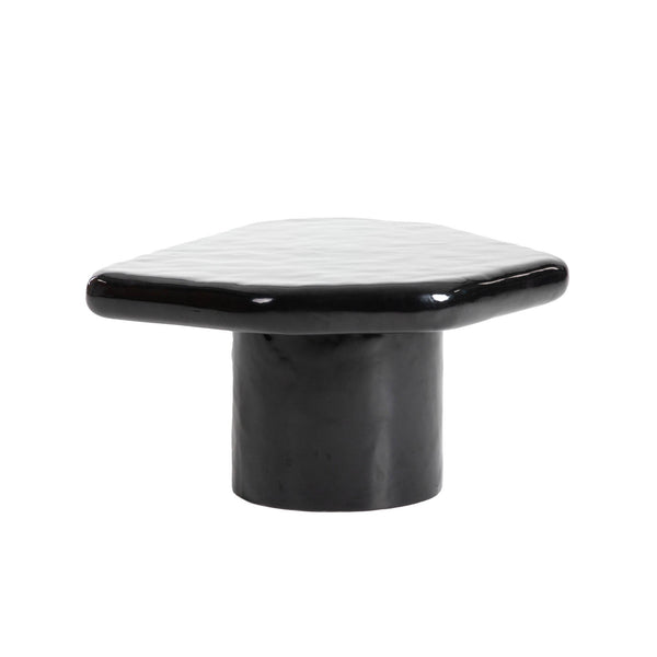 Lh Imports Eternal Black Coffee Table - Sleek Gloss Finish, Nesting Design, Versatile Décor Fit For Your Home Black Concrete,Gloss Finish Ete032