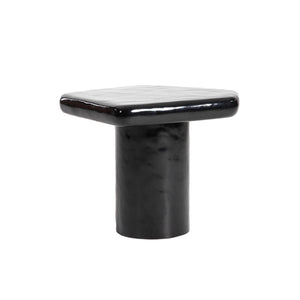Lh Imports Eternal Black Side Table - Stylish Gloss Finish, Perfect For Nesting, Enhances Any Room Décor Effortlessly Black Concrete,Gloss Finish Ete033