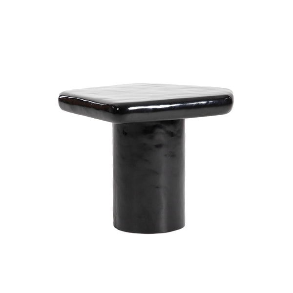 Lh Imports Eternal Black Side Table - Stylish Gloss Finish, Perfect For Nesting, Enhances Any Room Décor Effortlessly Black Concrete,Gloss Finish Ete033