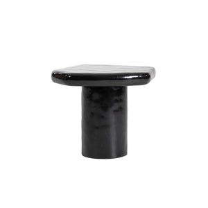 Lh Imports Eternal Black Side Table - Stylish Gloss Finish, Perfect For Nesting, Enhances Any Room Décor Effortlessly Black Concrete,Gloss Finish Ete033