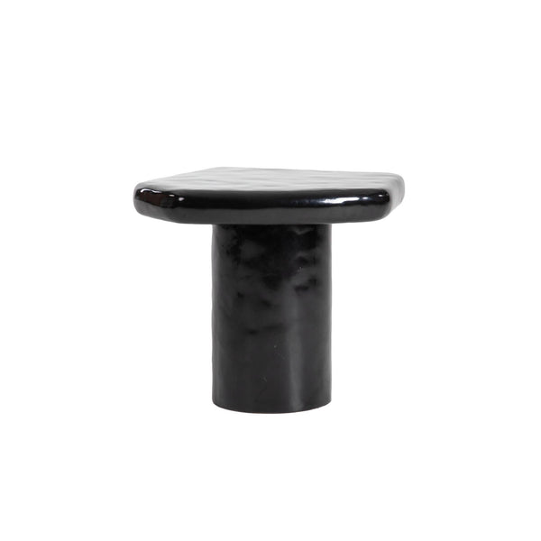 Lh Imports Eternal Black Side Table - Stylish Gloss Finish, Perfect For Nesting, Enhances Any Room Décor Effortlessly Black Concrete,Gloss Finish Ete033
