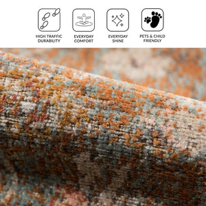 Amer Rugs Eternal Farmhouse Medallion Power-loom Area Rug – Vintage Charm And Durability For Any Space Taupe Polypropylene Ete112776