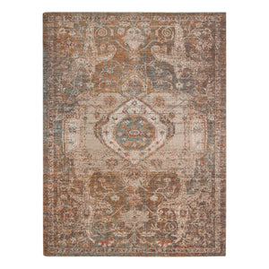 AMER Rugs Eternal Lisbon ETE-11 Power-Loomed Machine Made Polypropylene Transitional Medallion Rug Taupe 5'7" x 7'6"