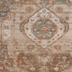 Amer Rugs Eternal Farmhouse Medallion Power-loom Area Rug – Vintage Charm And Durability For Any Space Taupe Polypropylene Ete112776