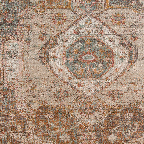 Amer Rugs Eternal Farmhouse Medallion Power-loom Area Rug – Vintage Charm And Durability For Any Space Taupe Polypropylene Ete112776