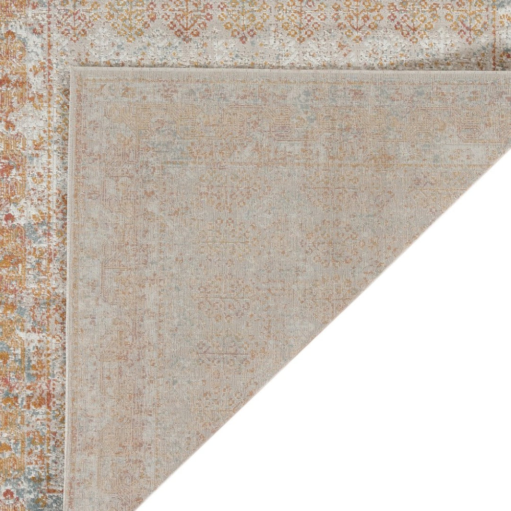 Amer Rugs Eternal Farmhouse Bordered Area Rug - Vintage Charm, Durable Design For Timeless Home Elegance Beige,Rust Polypropylene Ete162776