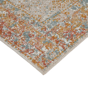 Amer Rugs Eternal Farmhouse Bordered Area Rug - Vintage Charm, Durable Design For Timeless Home Elegance Beige,Rust Polypropylene Ete162203