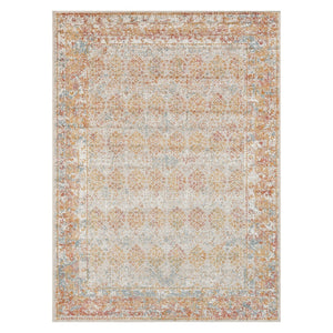 Amer Rugs Eternal Farmhouse Bordered Area Rug - Vintage Charm, Durable Design For Timeless Home Elegance Beige,Rust Polypropylene Ete162203