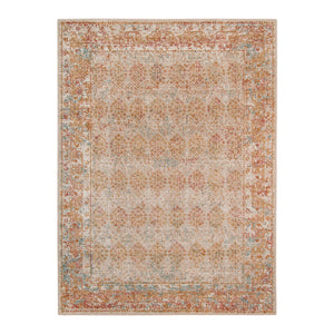 AMER Rugs Eternal Pierson ETE-16 Power-Loomed Machine Made Polypropylene Transitional Bordered Rug Beige 5'7" x 7'6"