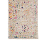AMER Rugs Eternal Solidad ETE-2 Power-Loomed Machine Made Polypropylene Transitional Oriental Rug Ivory/Yellow 6'7" x 6'7"R