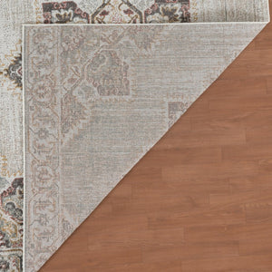 Amer Rugs Eternal Farmhouse Medallion Power-loom Area Rug – Vintage Charm And Durability For Any Space Beige,Sand Polypropylene Ete202776